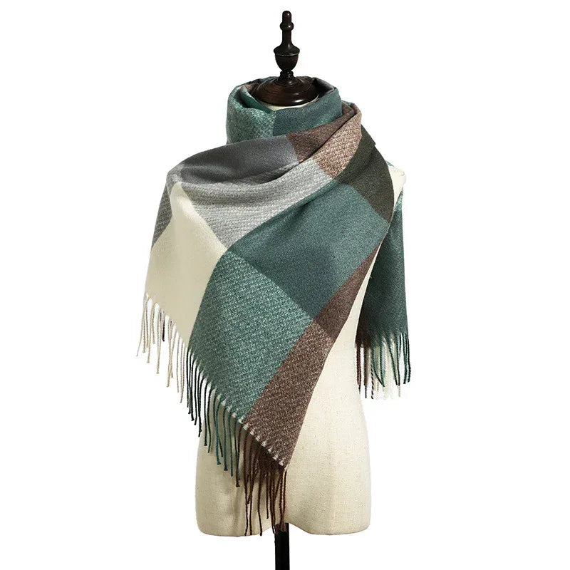 New Cashmere Tassel Thickened Cold And Warm Scarf - DanaFashionstore
