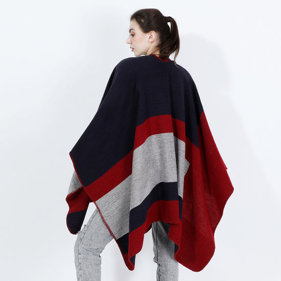 Women's Jacquard Silver Silk Shawl