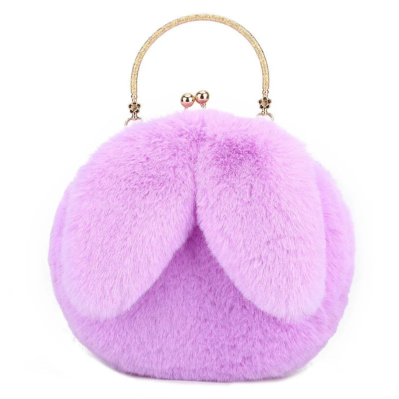 Fashion chain ear plush handbag - DanaFashionstore