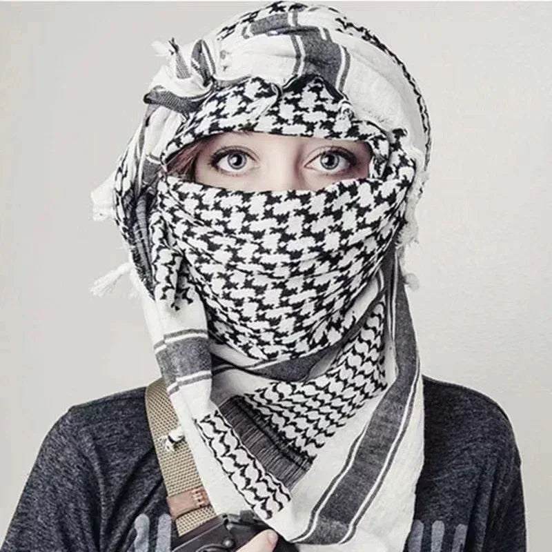 New Four-side Tassel Outdoor Tactics Headscarf - DanaFashionstore