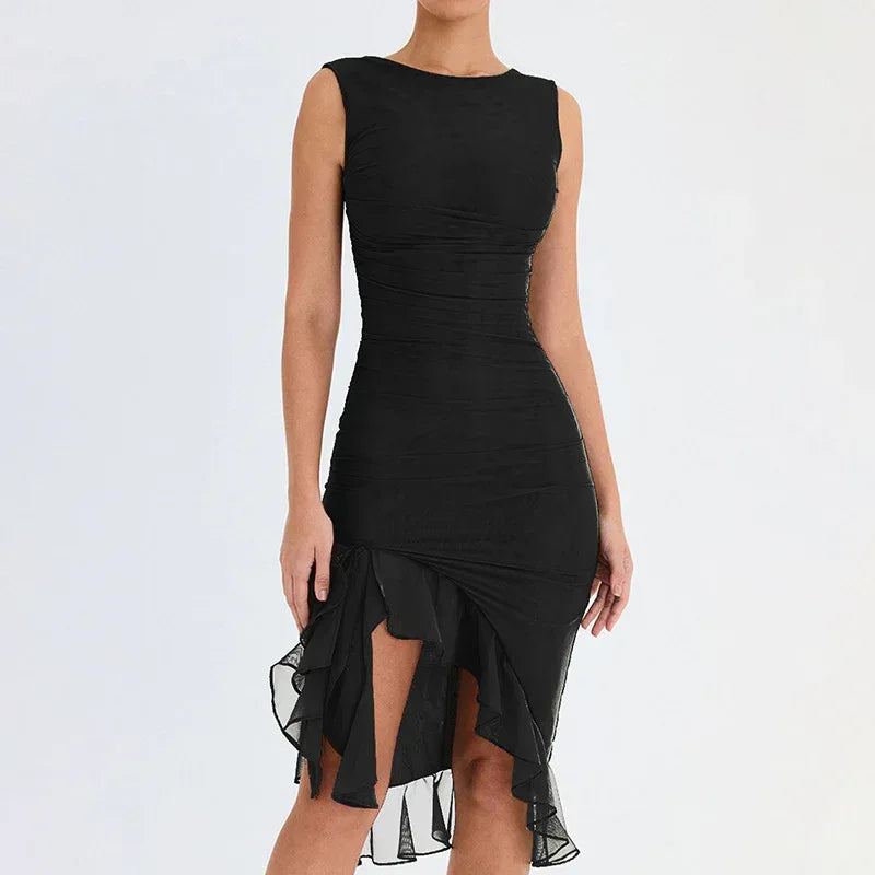 Summer Slim Skinny Sleeveless Dress For Women Fashion Party Club Dresses - DanaFashionstore