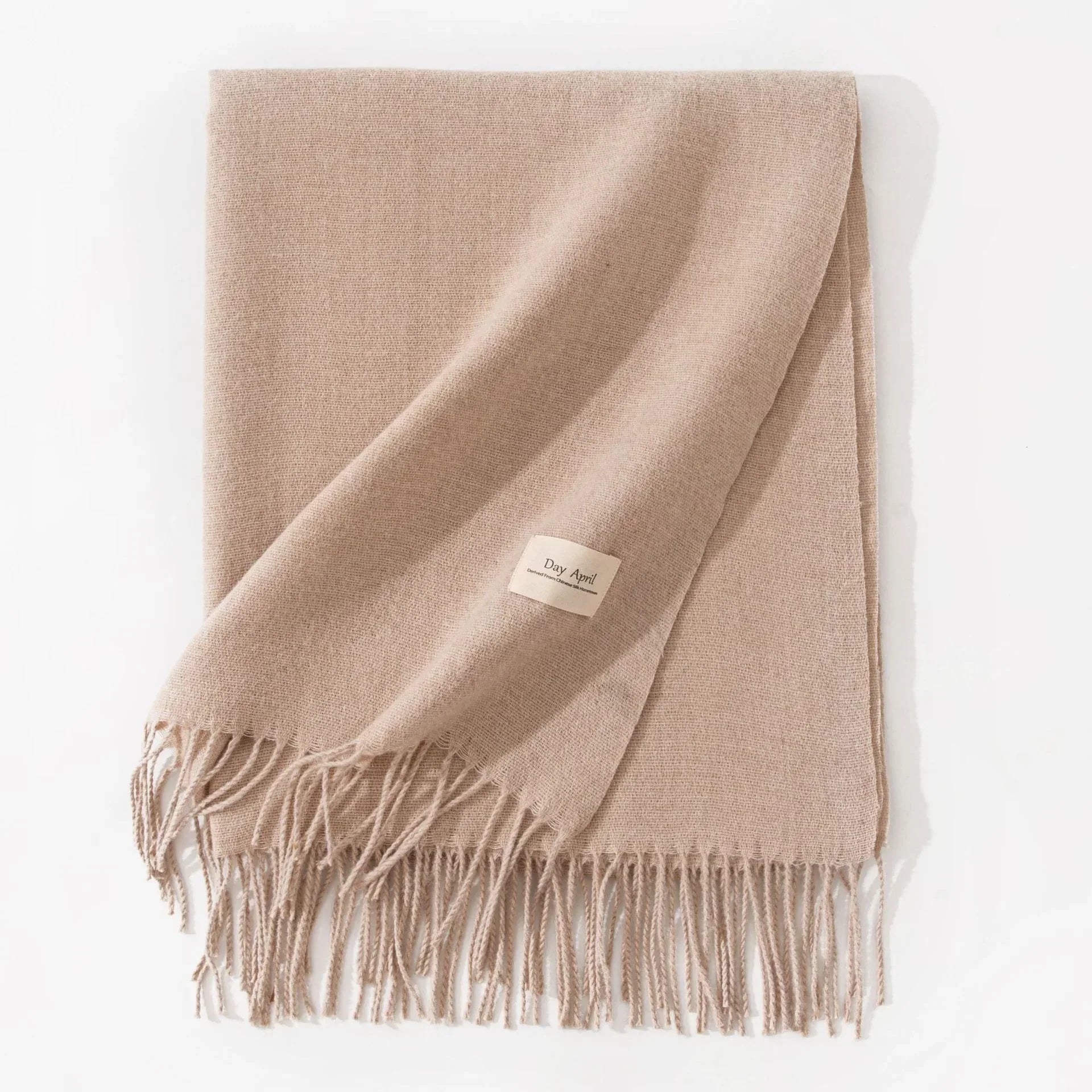 Pure Color Artificial Cashmere Scarf Women's Winter High-grade Shawl - DanaFashionstore