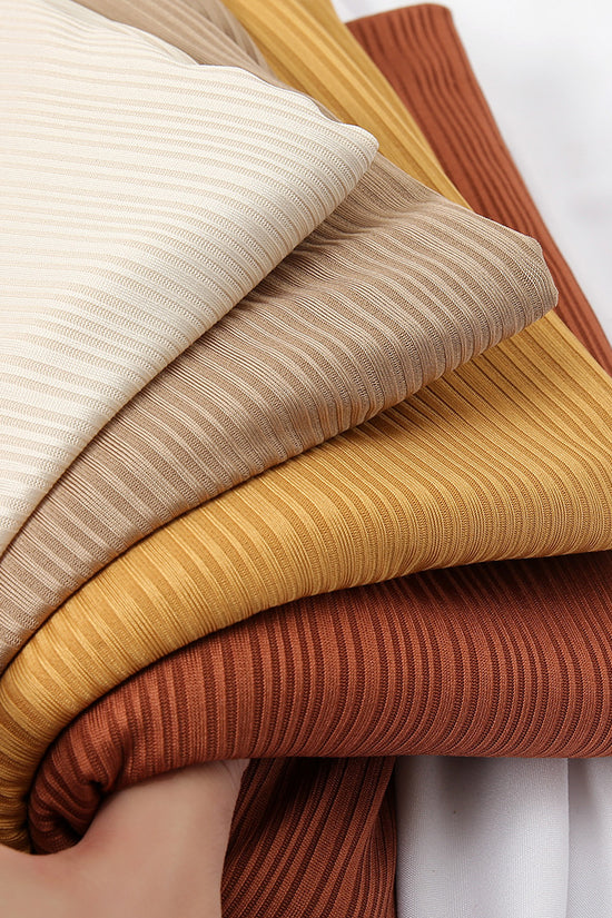 Women's Knitted Thread Cotton Striped Solid Color Scarf