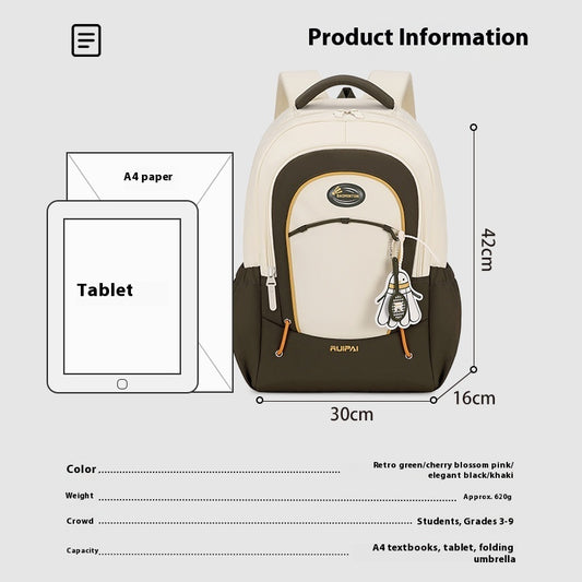 Travel Lightweight And Large Capacity Leisure Backpack Burden Reduction Spine Protection - Dana Fashion