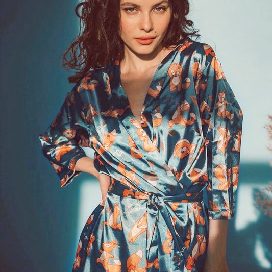 Pure silk nightgown skirt - Dana Fashion