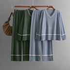 New Loose Casual Sweater Pullover Two-piece Dress Of Knitted Sweater