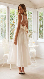 New Sleeveless Sling Backless Lace-up Long Dress