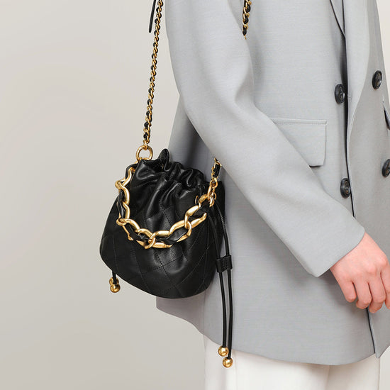 Fashion Crossbody Bucket Mini Portable Shoulder Leather Women Bag - Dana Fashion