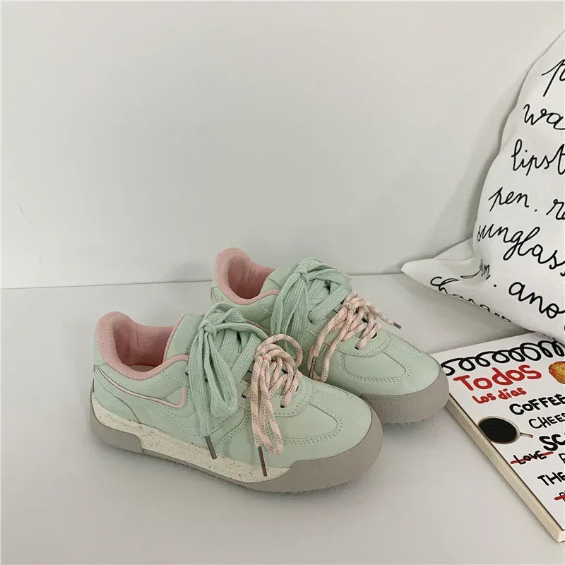 Sports And Leisure Korean Style Versatile Platform Student Sneakers - DanaFashionstore