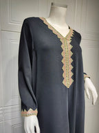 Middle East Muslim Women's Swing Dress - Elegant Modest Fashion - DanaFashionstore