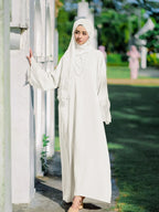 Muslim Robe Malay Indonesian Dress with Headscarf - Traditional Islamic Clothing - DanaFashionstore