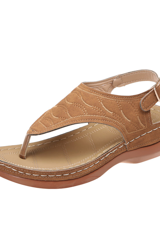 Summer Shoes Roman Retro Style Clip Toe Sandals Women Ankle Buckle Shoes