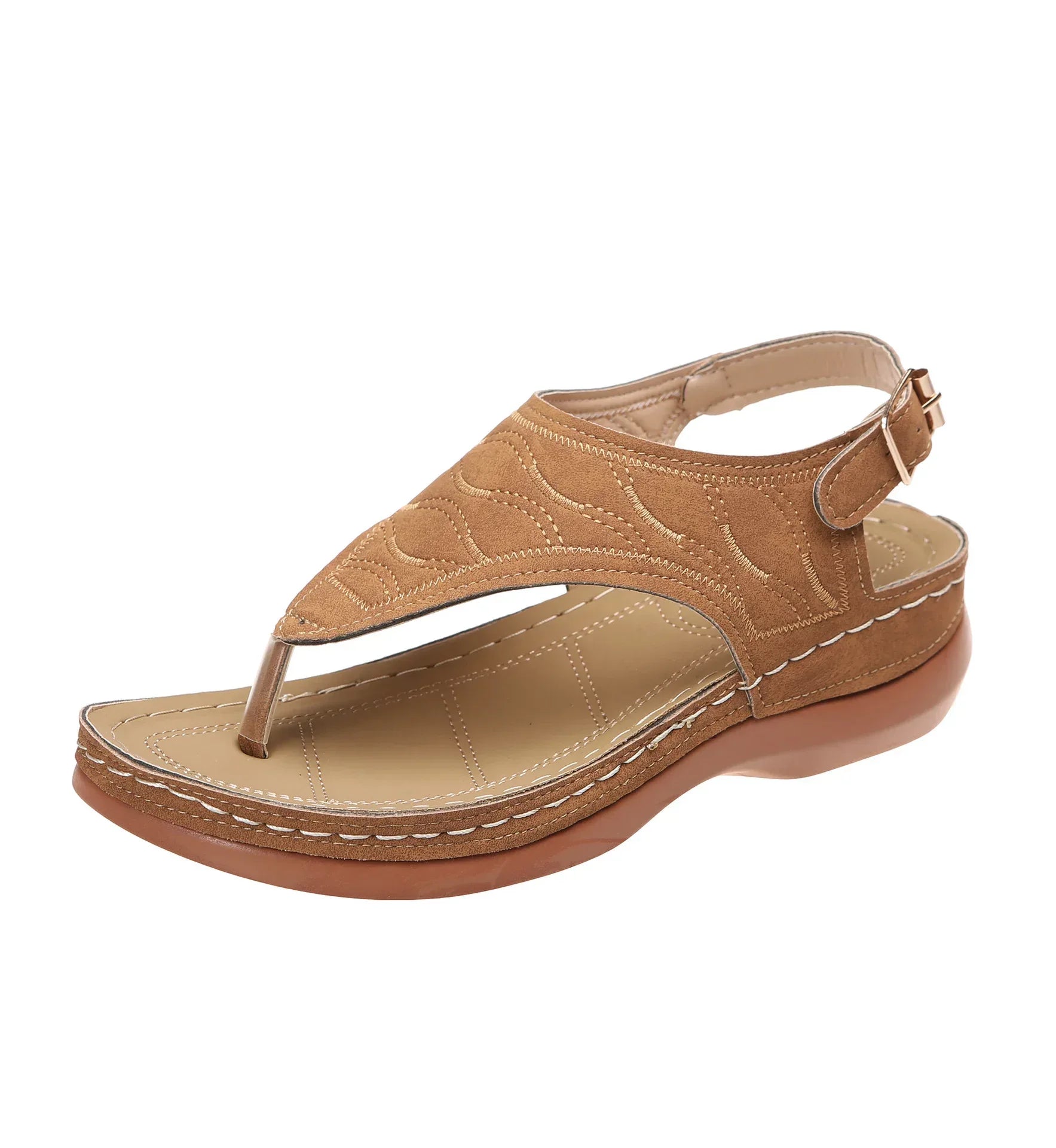 Summer Shoes Roman Retro Style Clip Toe Sandals Women Ankle Buckle Shoes - DanaFashionstore