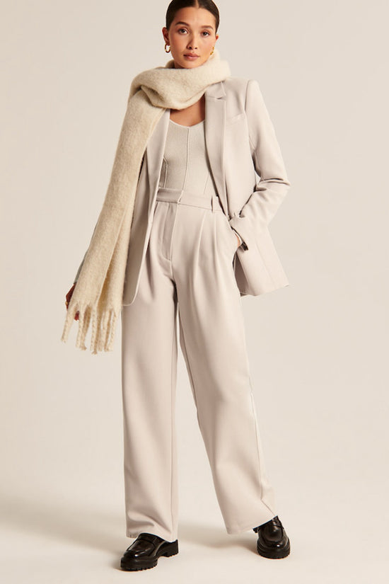 Pocket High Waist Wide-leg Casual Pants Women