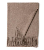 New Solid Color Wool Long Beard Warm Tassel Scarf Thick - DanaFashionstore