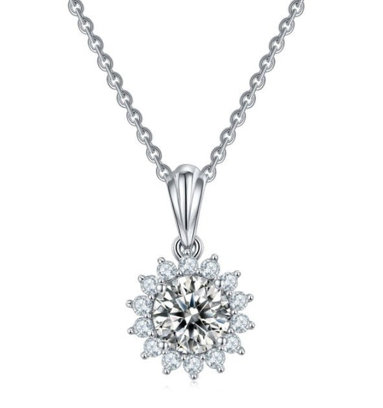 925 Silver Necklace Earring Bracelet Three Piece Set $89.00 Dana Fashion Color: 1ct Moissanite Pendant Women's Accessories Overview: 100% new design and high quality Must-have for fashion women Have a beautiful appearance Specifications: Material: Silver