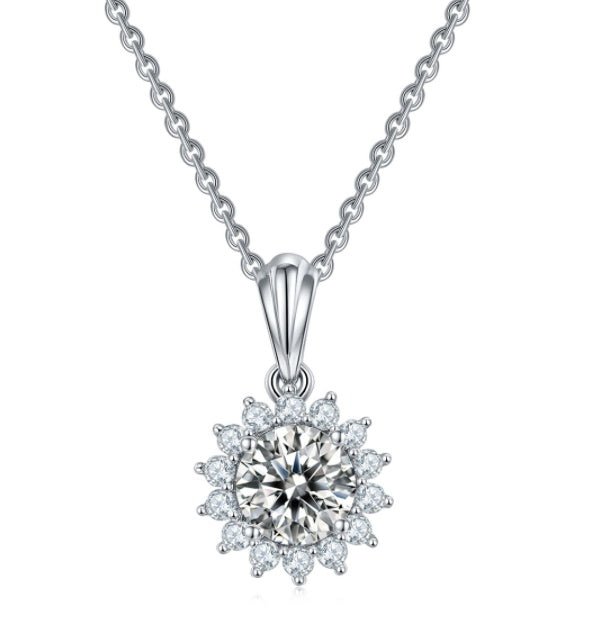 925 Silver Necklace Earring Bracelet Three Piece Set $89.00 Dana Fashion Color: 1ct Moissanite Pendant Women's Accessories Overview: 100% new design and high quality Must-have for fashion women Have a beautiful appearance Specifications: Material: Silver