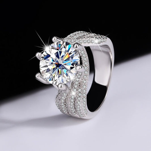 925 Sterling Silver Moissanite Diamond Ring $89.99 Dana Fashion Style: 3 Karat Champagne Size: Port 17 Yards Women's Accessories Product information: Product information: Treatment Process: Diamond Color: d-e/extremely white, white gold Size: Port 17 yard