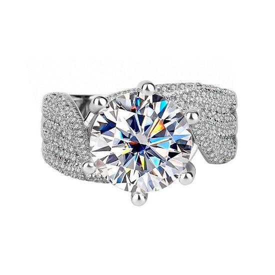 925 Sterling Silver Moissanite Diamond Ring $89.99 Dana Fashion Style: 3 Karat Champagne Size: Port 17 Yards Women's Accessories Product information: Product information: Treatment Process: Diamond Color: d-e/extremely white, white gold Size: Port 17 yard