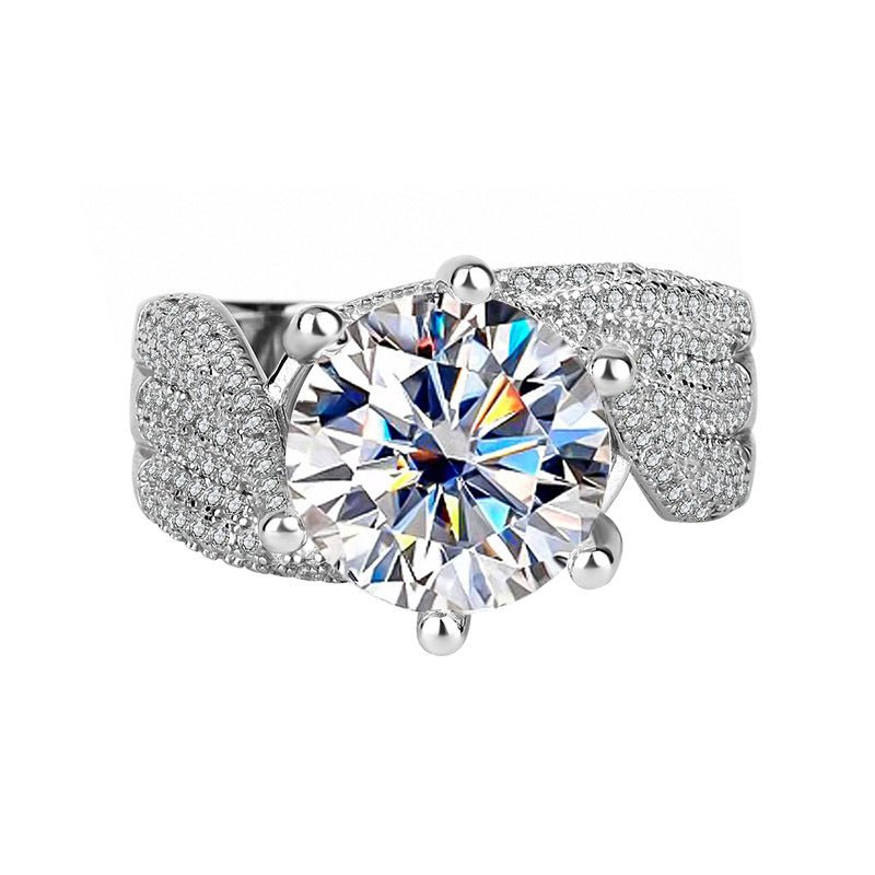 925 Sterling Silver Moissanite Diamond Ring $89.99 Dana Fashion Style: 3 Karat Champagne Size: Port 17 Yards Women's Accessories Product information: Product information: Treatment Process: Diamond Color: d-e/extremely white, white gold Size: Port 17 yard