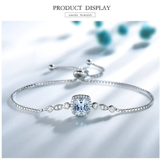 925 Sterling Silver Necklace Sky Blue Topaz Four-Piece Set $119.00 Dana Fashion style: 4pcs set Women's Accessories Material information: Material: Silver Packing list: Four-piece suit*1 Size Information: