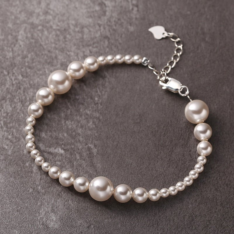 925 Sterling Silver Temperamental Sweet Geometric Bracelet $35.99 Dana Fashion Color: Silver Purity: 925 Silver Women's Accessories Product information: Treatment Process: Electroplating Color: Silver Series: seven seconds Material: Silver Purity: 925 sil