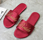 Satin red slippers - DanaFashionstore