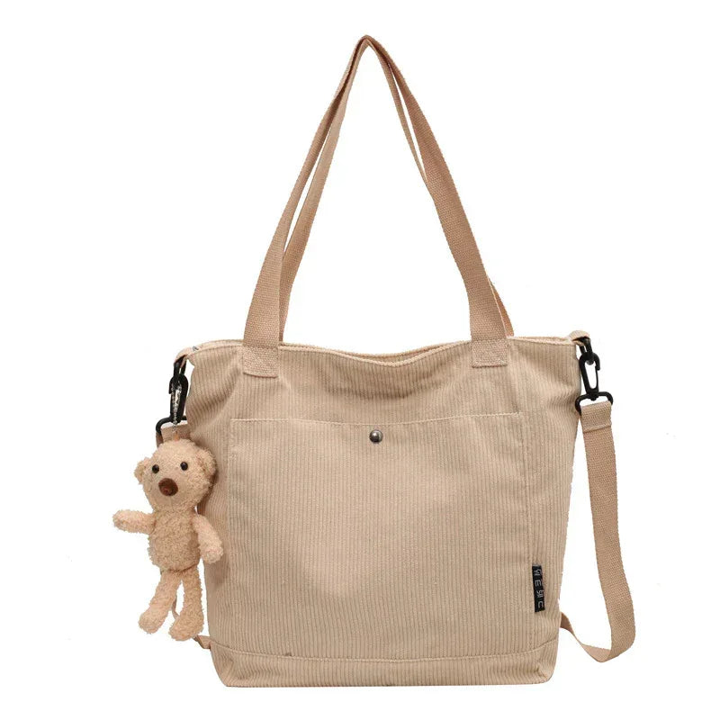 Corduroy Messenger Bag All-match Student Shoulder - DanaFashionstore