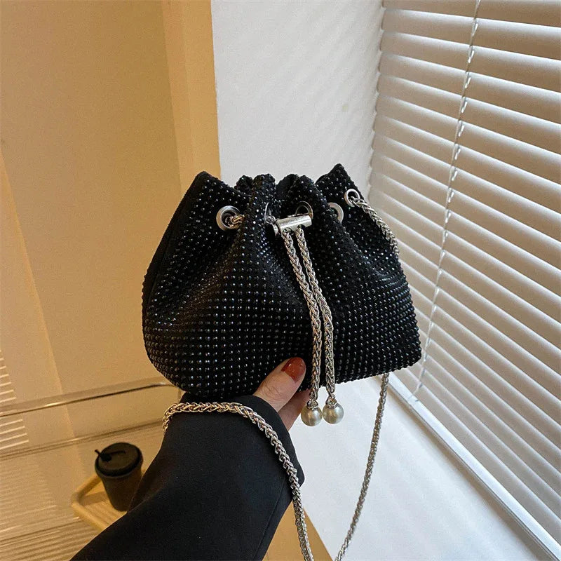 Diamond Drawstring High-grade Chain Crossbody Bag - DanaFashionstore