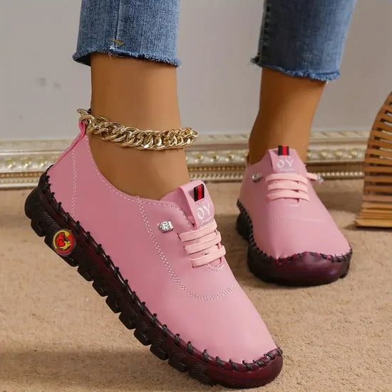 Women's Leather Handmade Beef Tendon Soft Sole Mother Shoes - DanaFashionstore