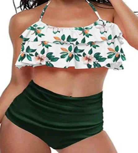 Ruffled flounced high waist bikini - DanaFashionstore