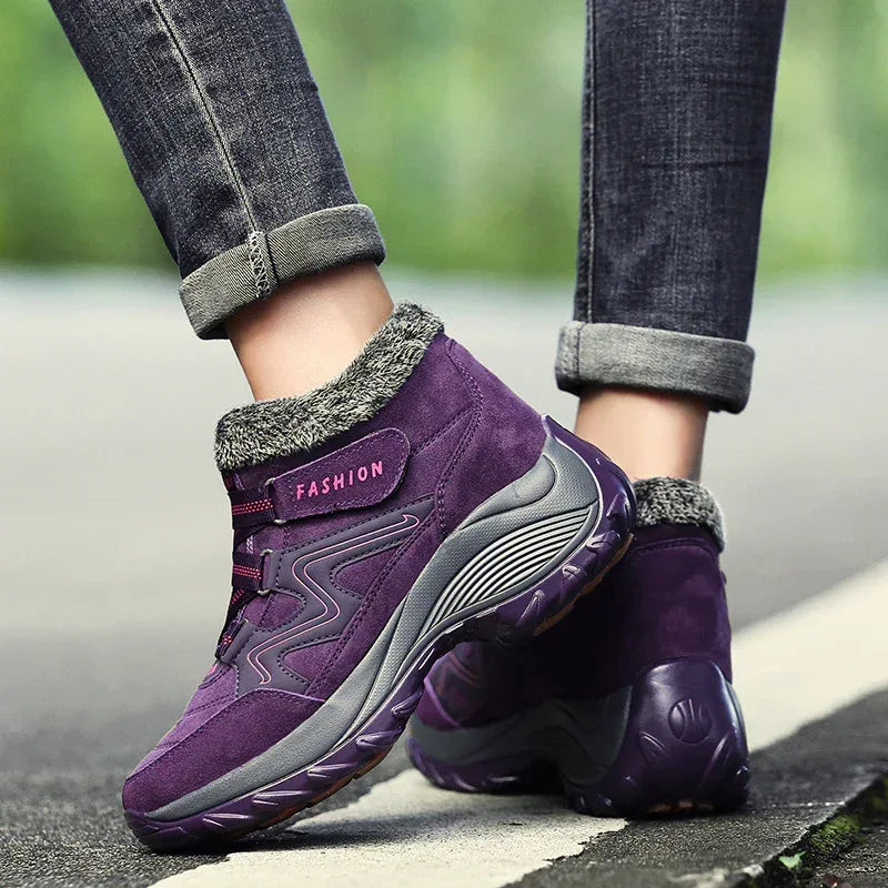 Hiking Shoes For Women Real Leather Non-Slip Outdoor Hiking Boots Trekking Shoes Waterproof Sport Sneakers Camping Sport Shoes - DanaFashionstore