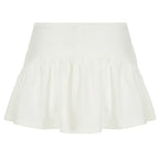 Solid Color And V-neck Hollow Out Strap Short Exercise Skirt Suit - DanaFashionstore