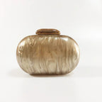 Women's Oval Acrylic Solid Color Pearly Evening Bag - DanaFashionstore