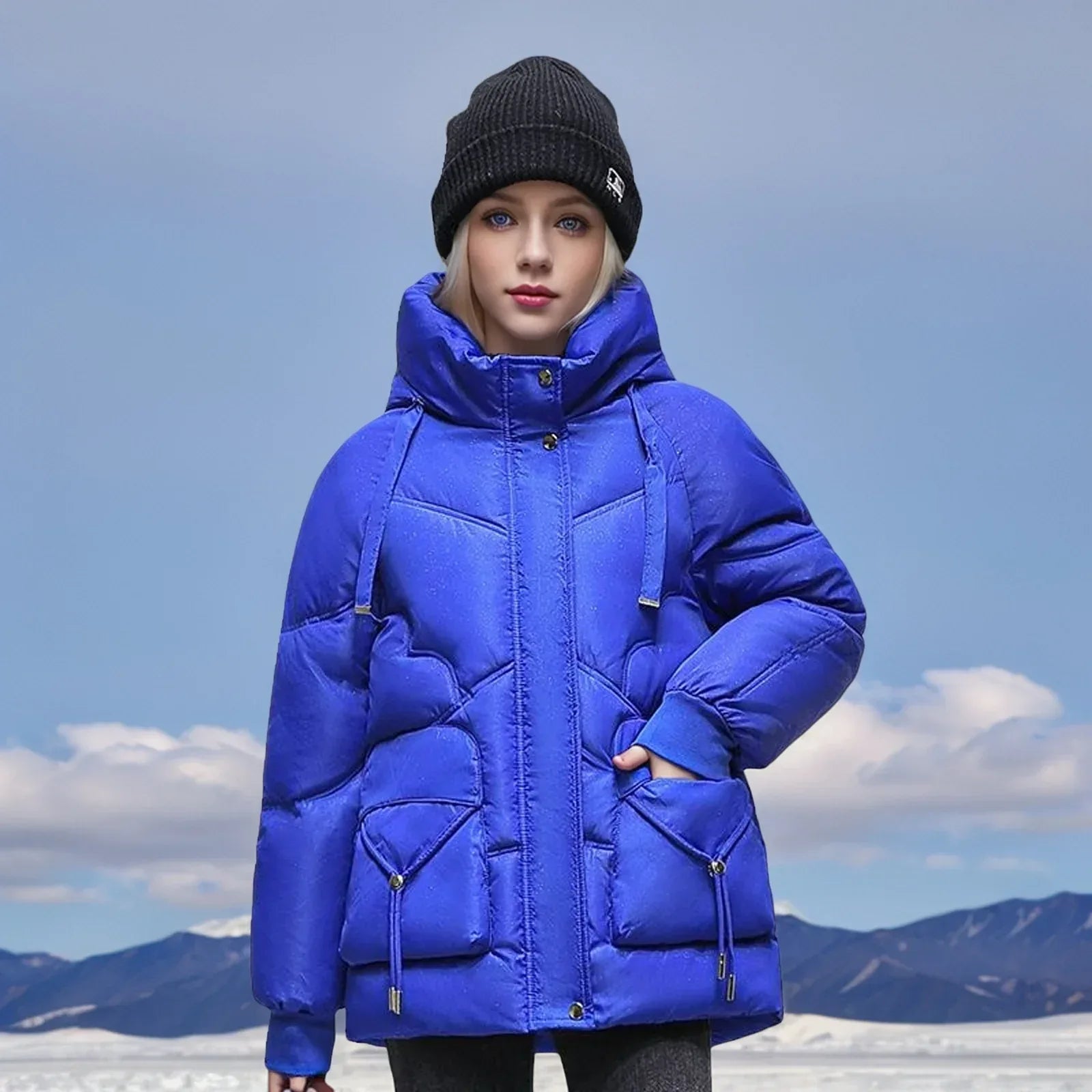 Winter Down Cotton Jacket 2026 - Korean Loose Thick Coat - DanaFashionstore