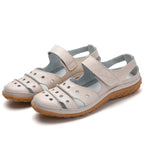 Hollow hole shoes leather mom shoes - DanaFashionstore