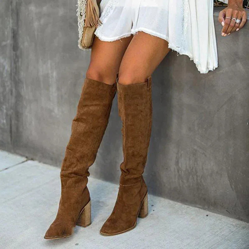 Women's pointed Suede Boot - DanaFashionstore