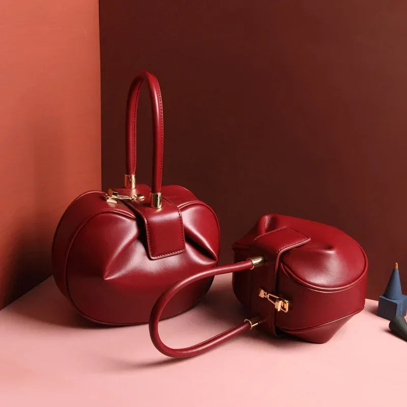 Leather handbags fashion dumplings handbag - DanaFashionstore