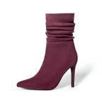 Women's Fashion Suede Pointed High Heels Boots - DanaFashionstore