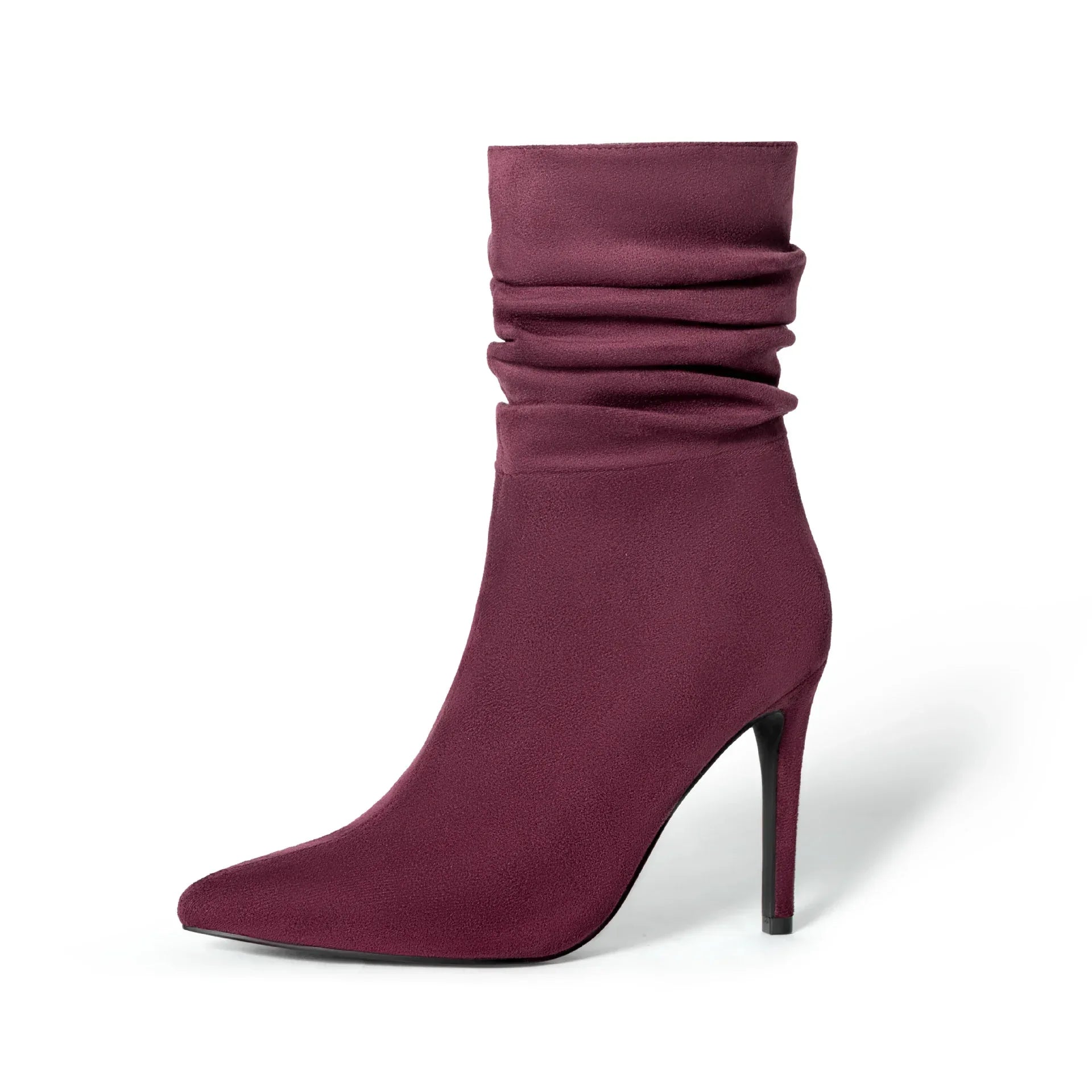 Women's Fashion Suede Pointed High Heels Boots - DanaFashionstore