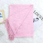 Annual Meeting Warm Cashmere Tassel Scarf - DanaFashionstore