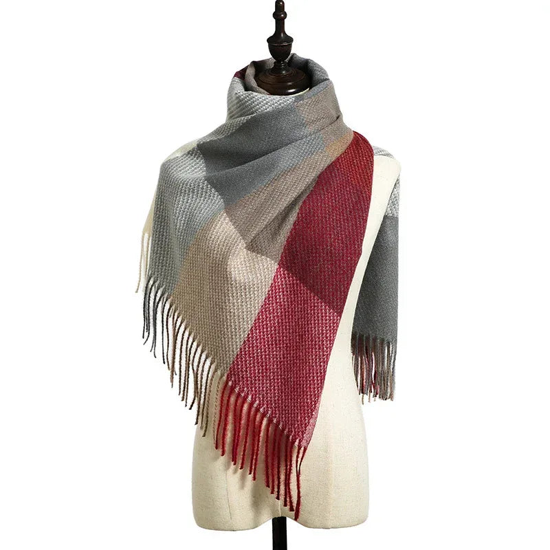 New Cashmere Tassel Thickened Cold And Warm Scarf - DanaFashionstore
