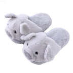 Toot Pig Plush Cotton Slippers Women's Baotou Non-slip Warm Home Indoor Floor Shoes - DanaFashionstore