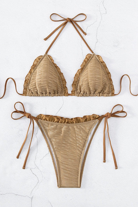 Women's Solid Color Stringy Selvedge Sexy Bikini - DanaFashionstore