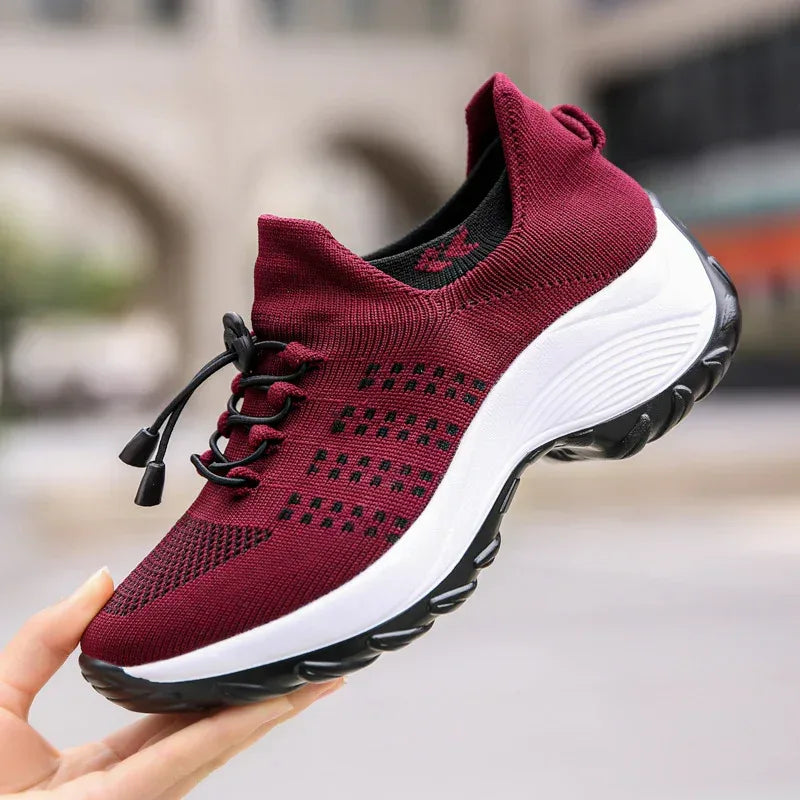 Women's Spring And Summer New Casual Flying Knit Sneakers - DanaFashionstore