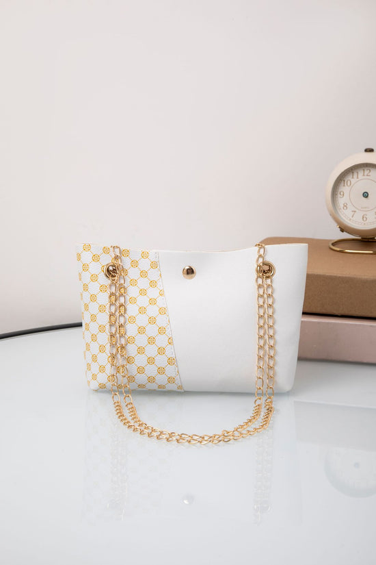 Dotted Prints Chain Shoulder Messenger Bag