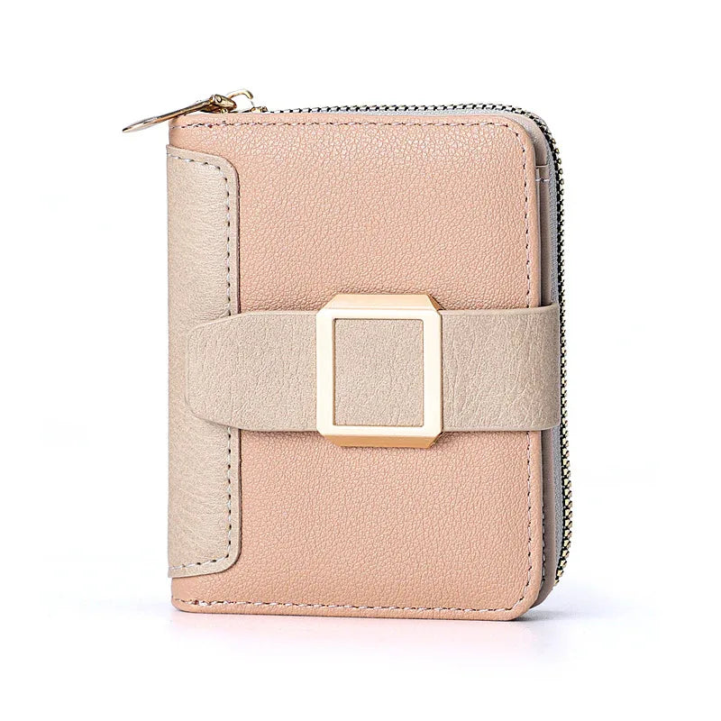 Women's Short Zipper Vertical Buckle Small Wallet - DanaFashionstore