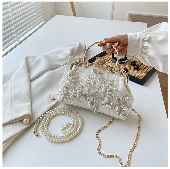 Pearl Embroidered Fashion Handbag Cheongsam Banquet Dana Fashion