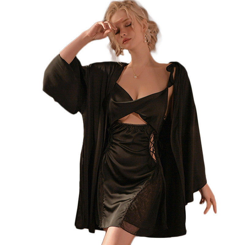 Women's Patchwork Suspender Skirt Nightgown - Dana Fashion