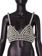 Sexy Fashion Pearl Suspender Vest - DanaFashionstore